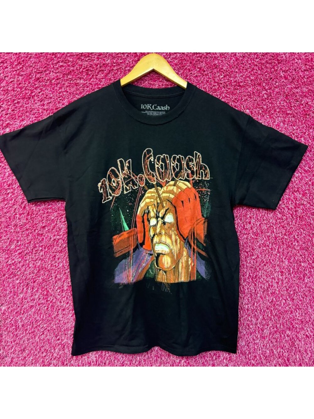10k.Caash Anime rap Tshirt size large
